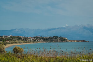 South View to Koroni with Taigetos