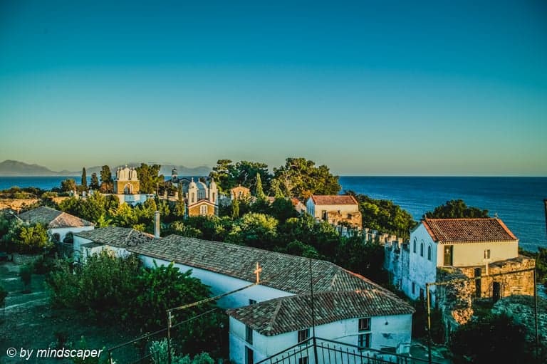 Timiou Prodromou Monastery in the Evening Light - Koroni