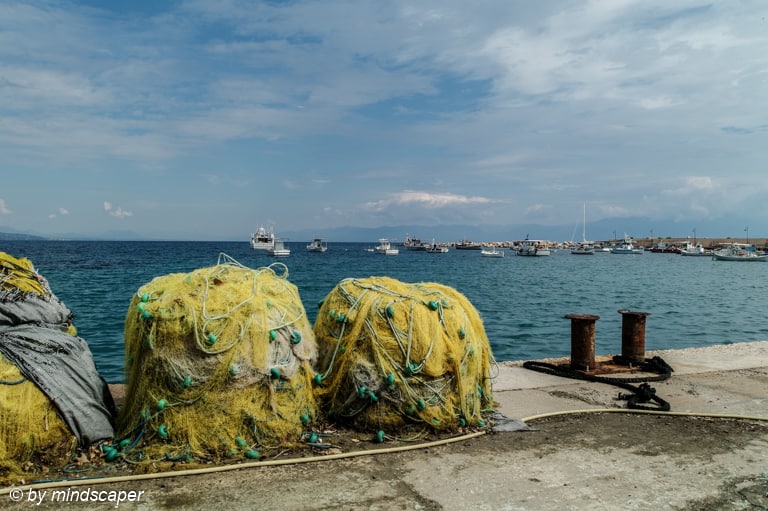 Yellow Fisher Nets in the Harbour - Mediterranean Spirit