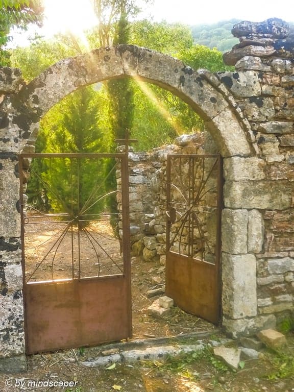 Entrance to Agios Theodoris Monastery (Grivitsanis Monastery) -