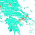 Fire Map Greece