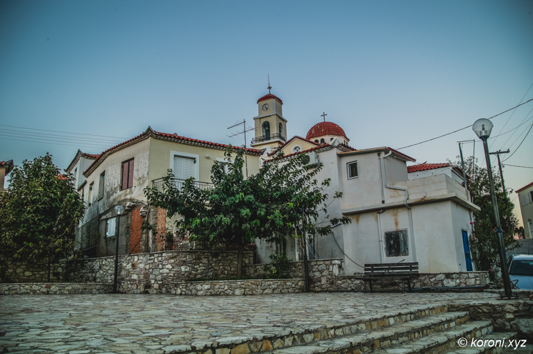 Vasilitsi Square at Entrance with Agios Vasilios