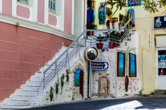 Stairs with Painted Wall