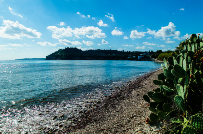 View from Nea Koroni Coast to Koroni