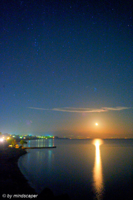 Stary Fullmoon Night at Limanaki - Koroni by Night