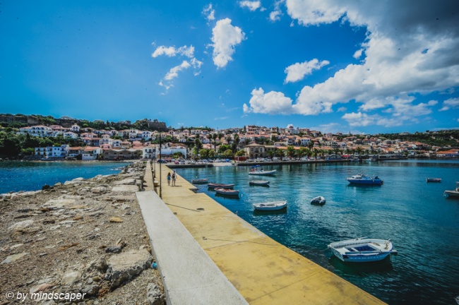Koroni Harbour with Skyline - Sea Story