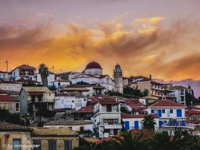 Evening Clouds above Agios Nikolaos