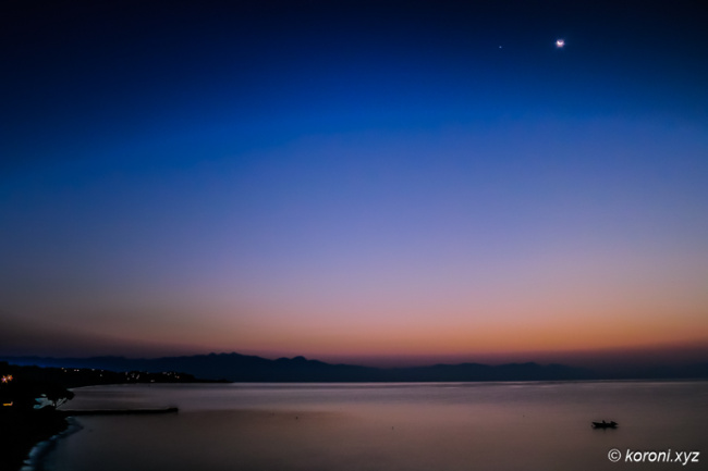 Moony Morningrise near Limanaki