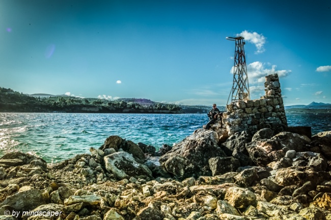 Navigational Light in Koroni Harbour