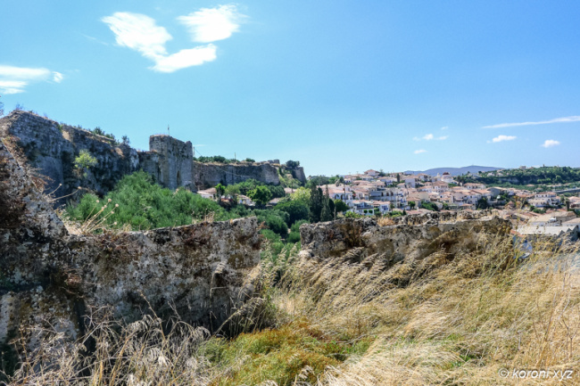 Kastro North Side with Koroni Cityscape